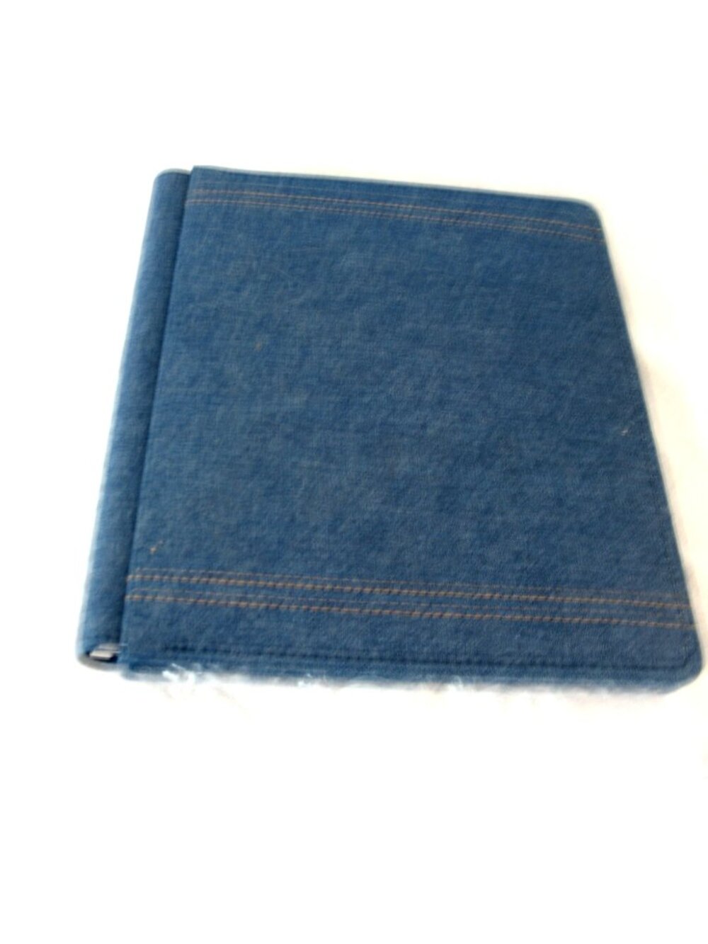 CREATIVE MEMORIES SCRAPBOOK ALBUM 8.5x11 DENIM WITH PAGES.